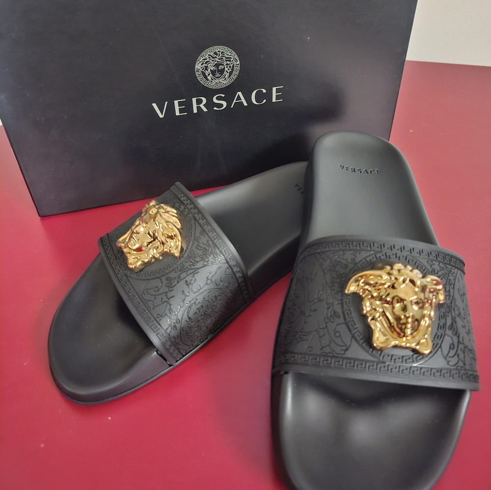 Versace pool slides